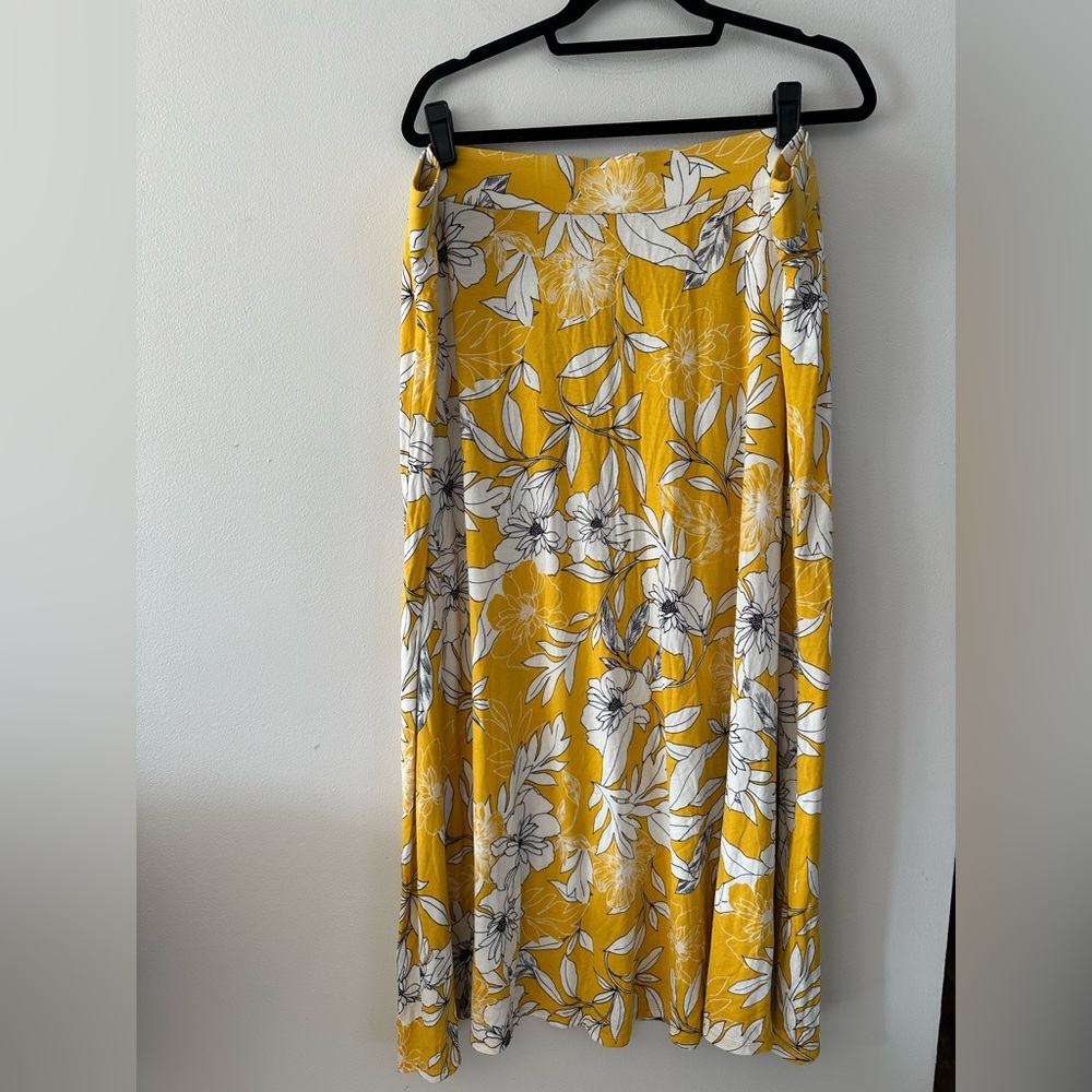 Westport Yellow and White Floral Maxi Skirt